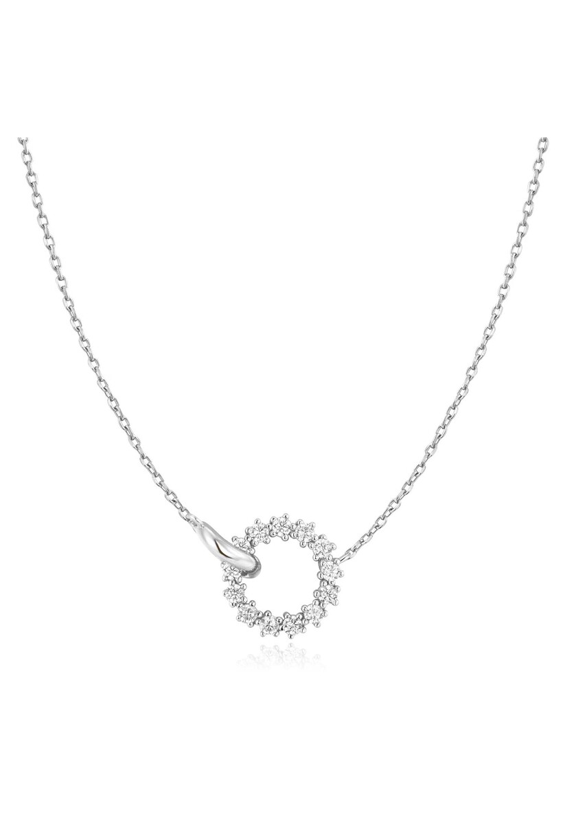 Anker schakelketting zilver 48 cm
