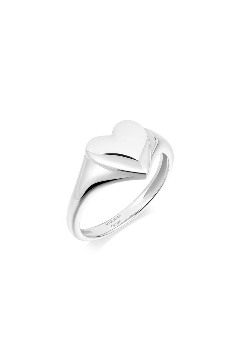 Silver Love Signet Ring
