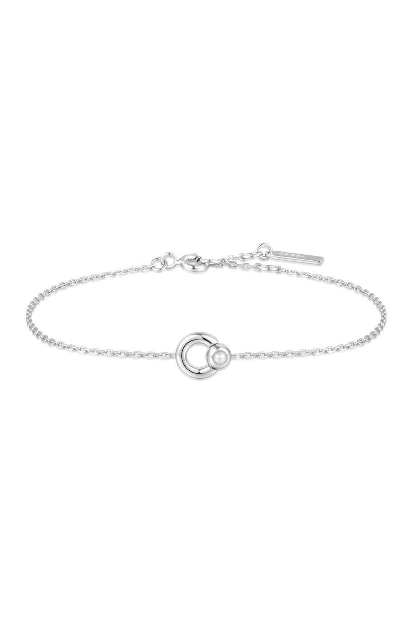 Anker schakelarmband zilver 18,5 cm