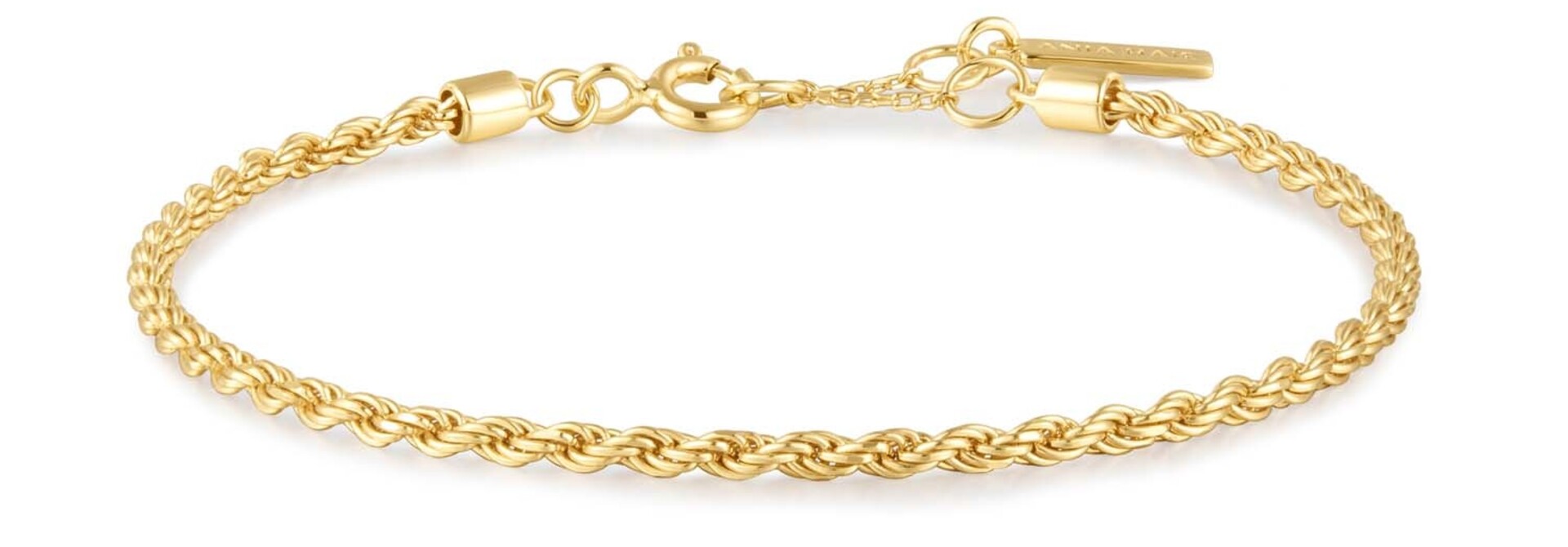 Gold Rope Twist Bracelet - Gold Plated