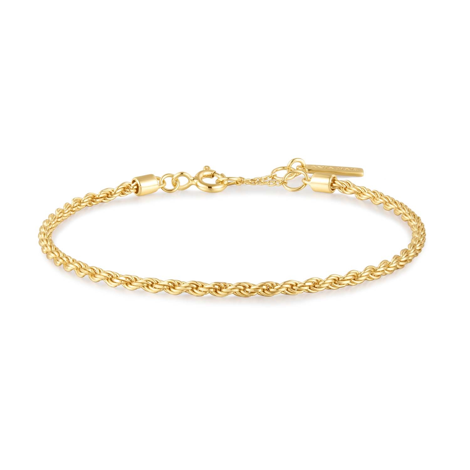 Gold Rope Twist Bracelet - Gold Plated-1