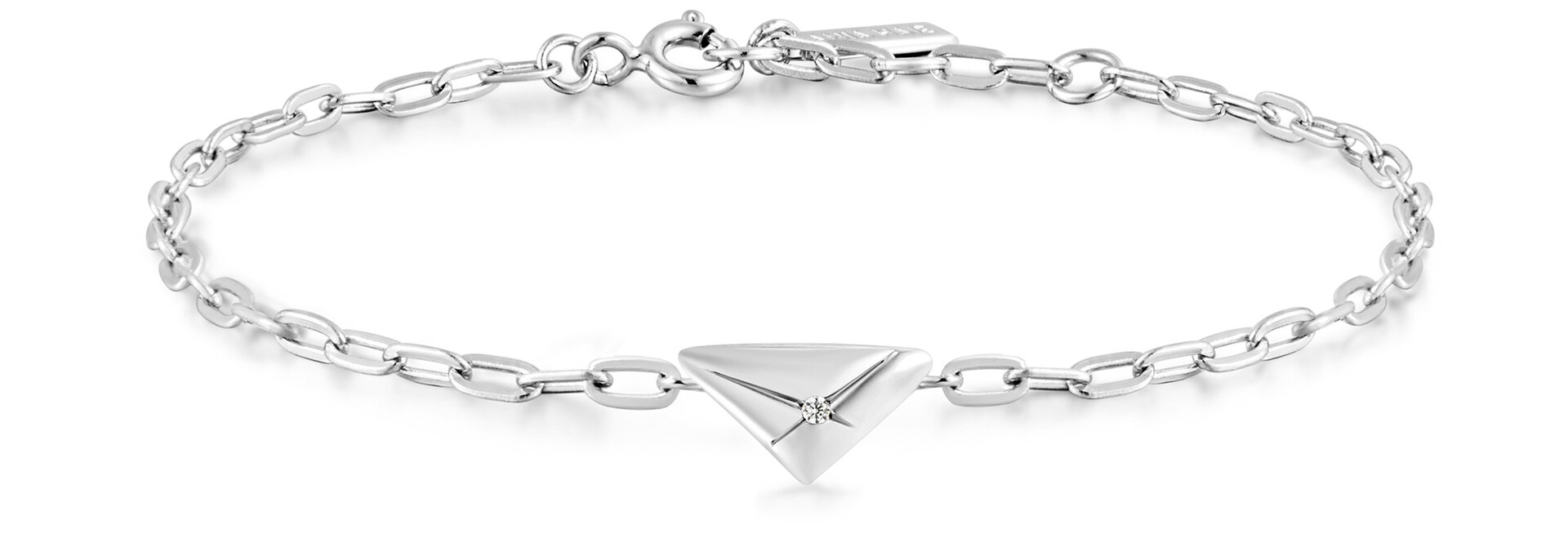 Silver Triangle Kiss Bracelet - Zilver