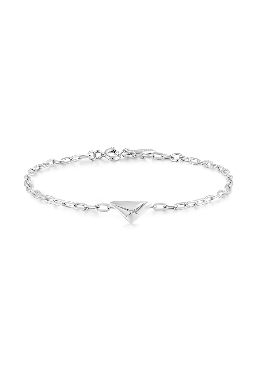 Silver Triangle Kiss Bracelet