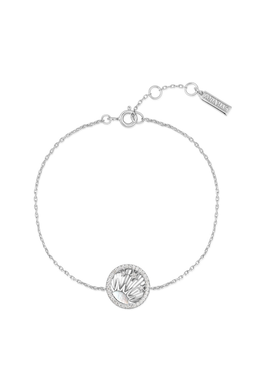Zon schakelarmband zilver 18,5 cm