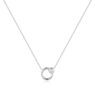 Anker schakelketting zilver 45 cm