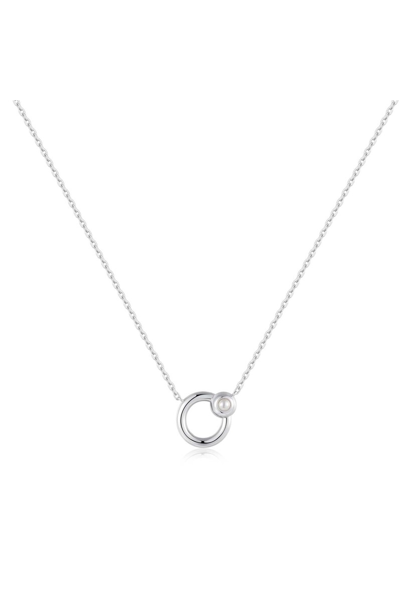 Anker schakelketting zilver 45 cm