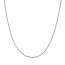 Zilveren koord schakelketting 45 cm