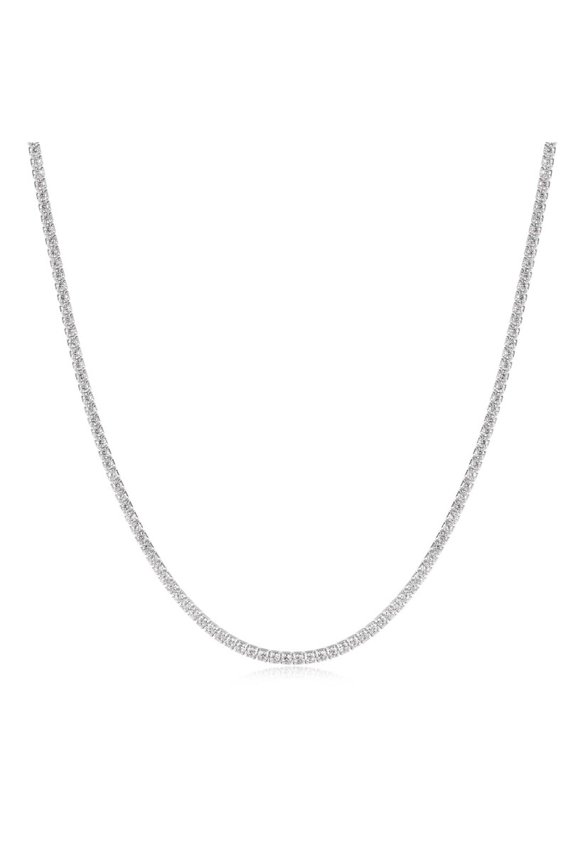 Silver Pavé Necklace