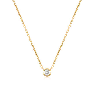 Anker schakelketting goudverguld 45 cm
