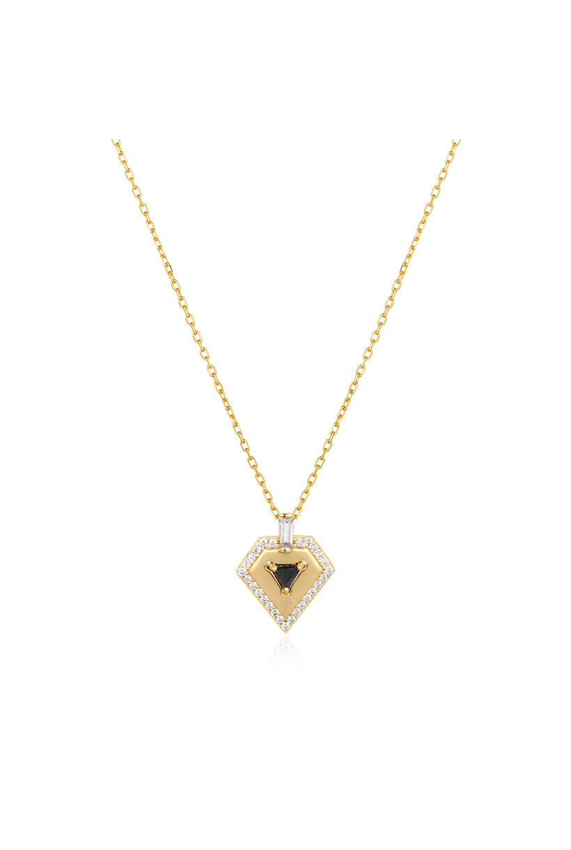 Anker schakelketting goudverguld 48 cm