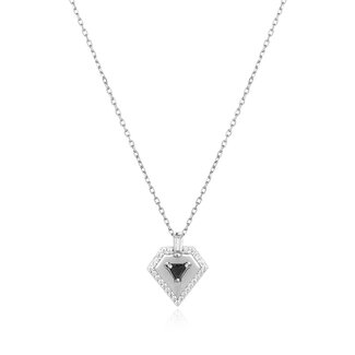 Anker schakelketting zilver 48 cm