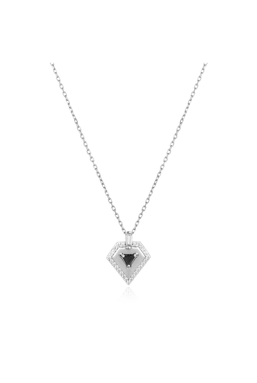 Anker schakelketting zilver 48 cm