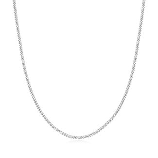 Gourmette schakelketting zilver 45 cm