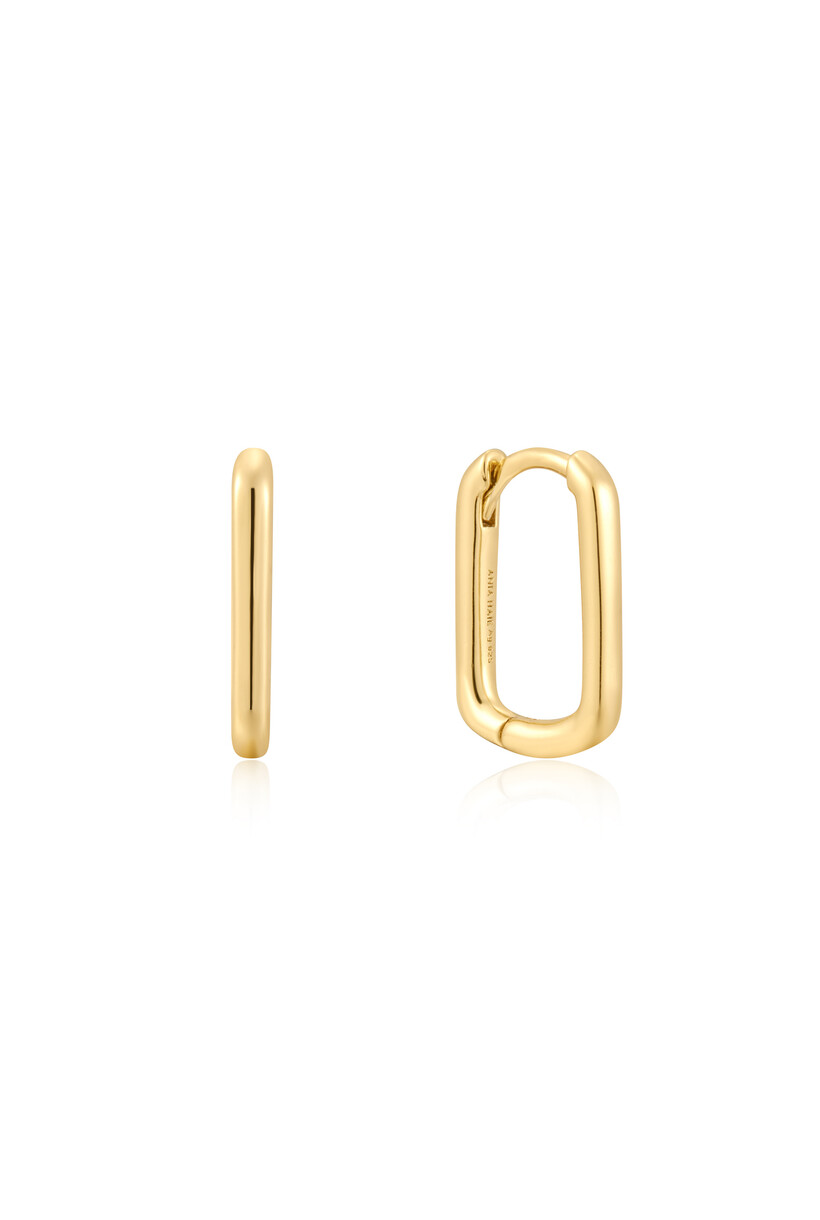 Large Oval Hoops Oorbellen