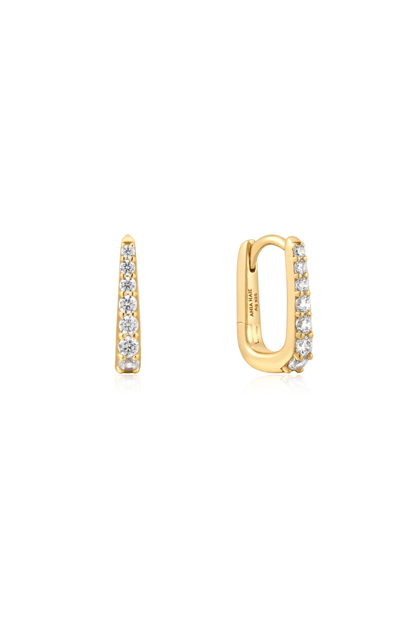 Gold Oval  Hoops