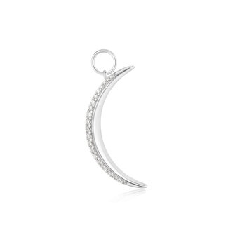 Pavé bedel zilver 2,3 cm
