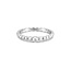 Zilveren minimalistische ring met zirkonia steentjes maat 56