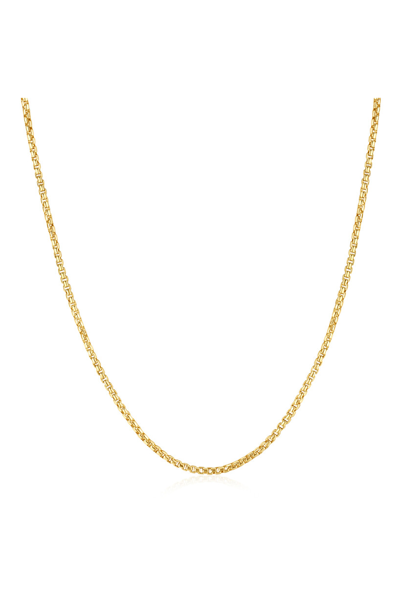 Pop Charms  Gold Box Chain Necklace