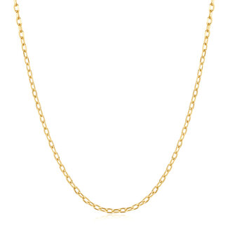 Anker schakelketting goudverguld 47,5 cm