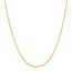 Goudvergulde anker schakelketting 47,5 cm