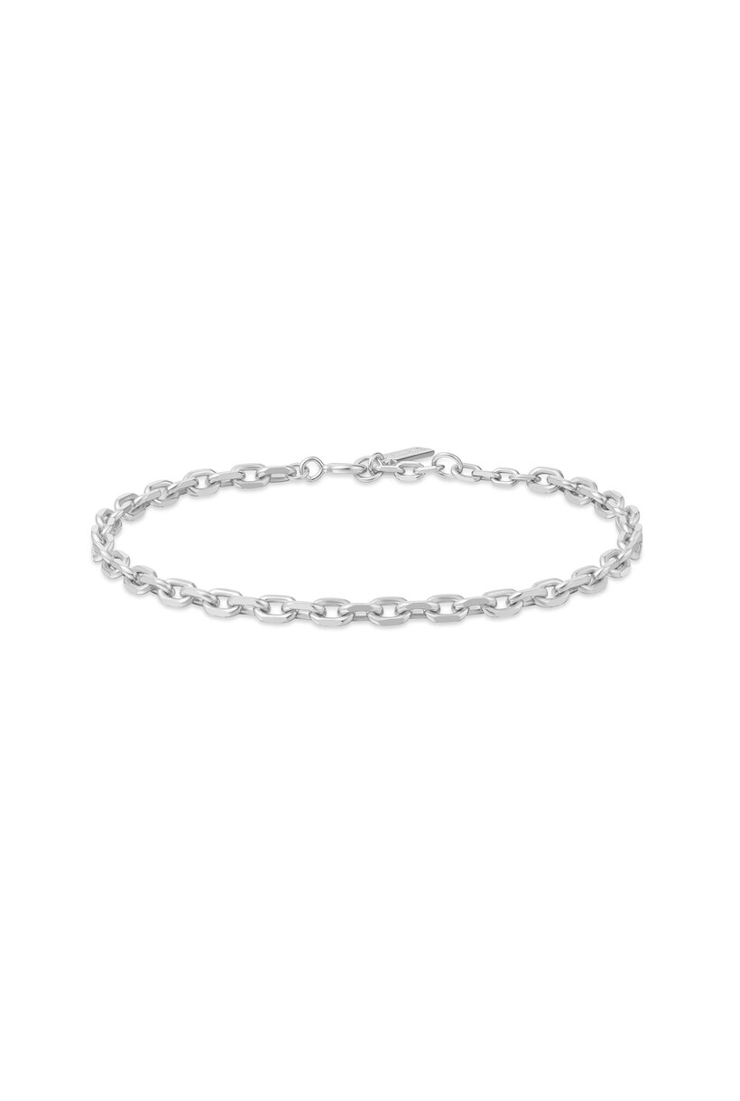 Anker schakelarmband zilver 18,5 cm