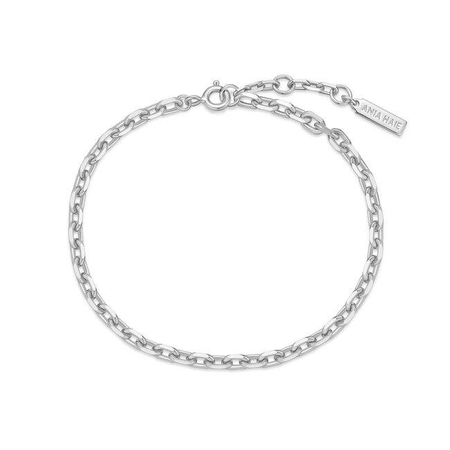 Zilveren anker schakelarmband 18,5 cm