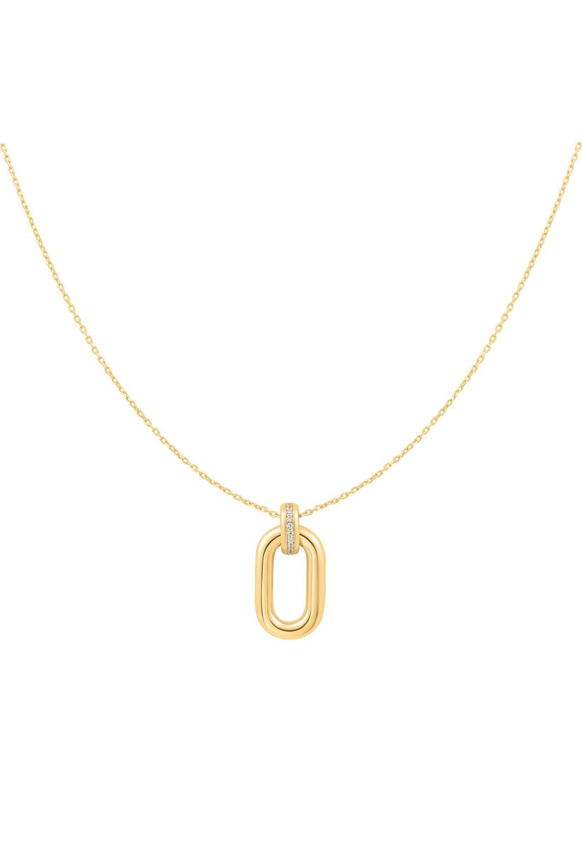 Oval Hoop Ketting