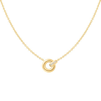 Jasseron schakelketting goudverguld 45 cm