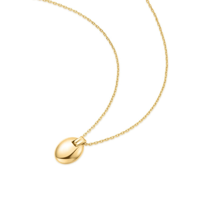 Goudvergulde ovale schakelketting 50 cm