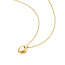 Goudvergulde ovale schakelketting 50 cm
