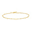 Goudvergulde anker schakelarmband 18,5 cm