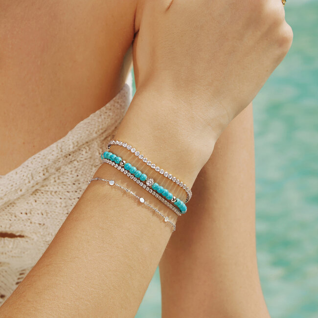 Zilveren anker schakelarmband 18,5 cm