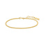 Goudvergulde bolletjes schakelarmband 18,5 cm