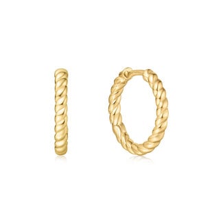 Oorring goudverguld 12 mm