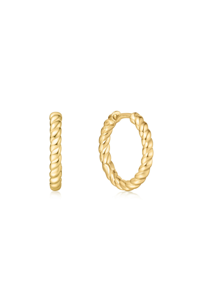 Oorring goudverguld 12 mm