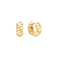 Goudvergulde oorring 7 mm