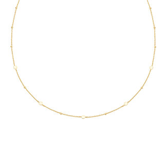 Anker schakelketting goudverguld 45 cm