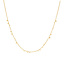 Goudvergulde anker schakelketting 45 cm