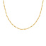 Goudvergulde figaro schakelketting 45 cm