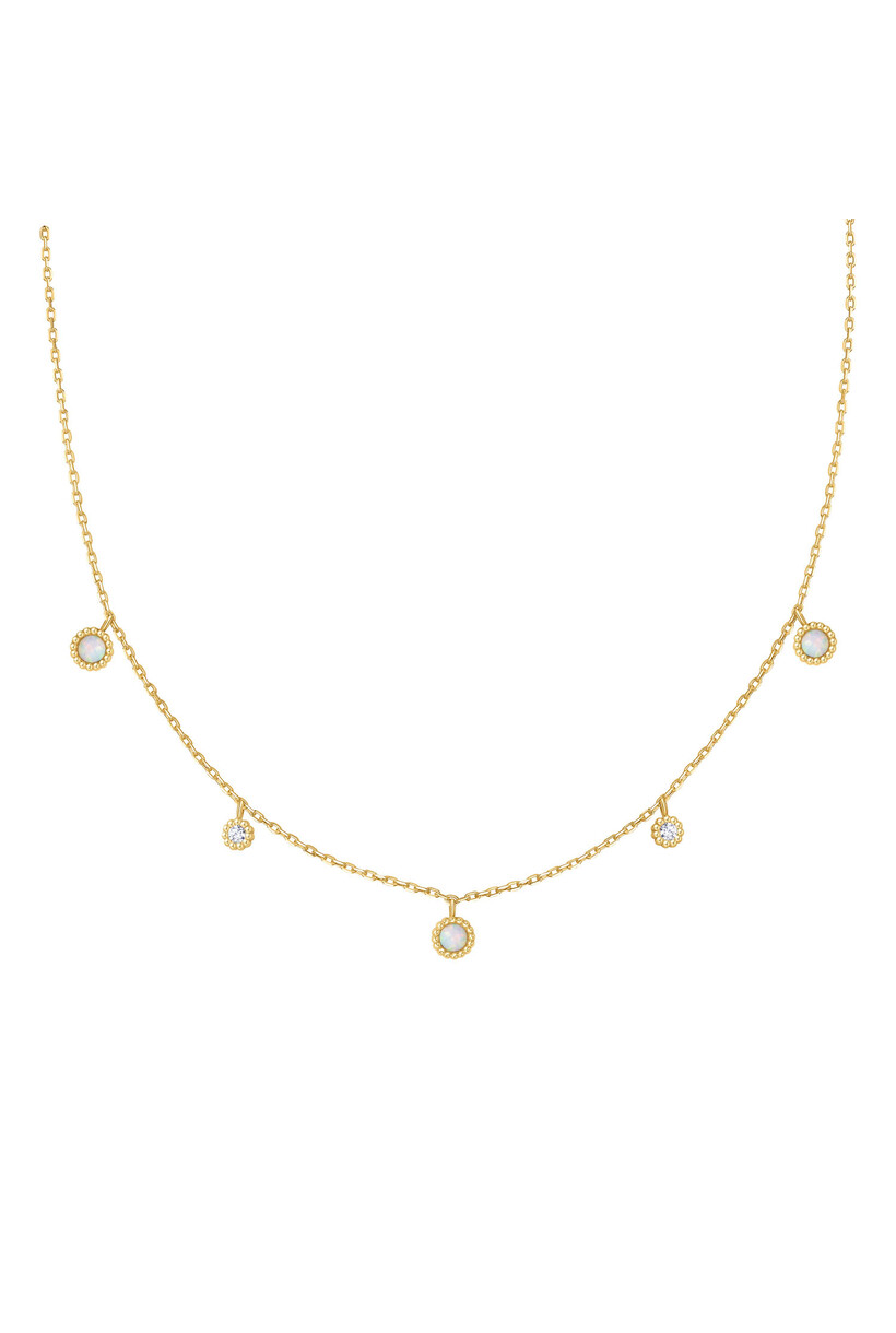 Anker schakelketting goudverguld 47,5 cm