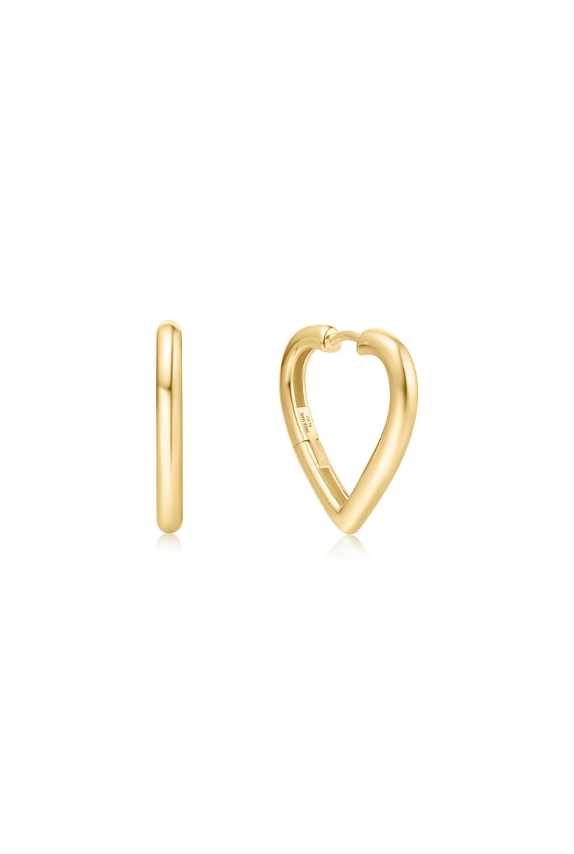 Medium Heart Hoop Oorbellen
