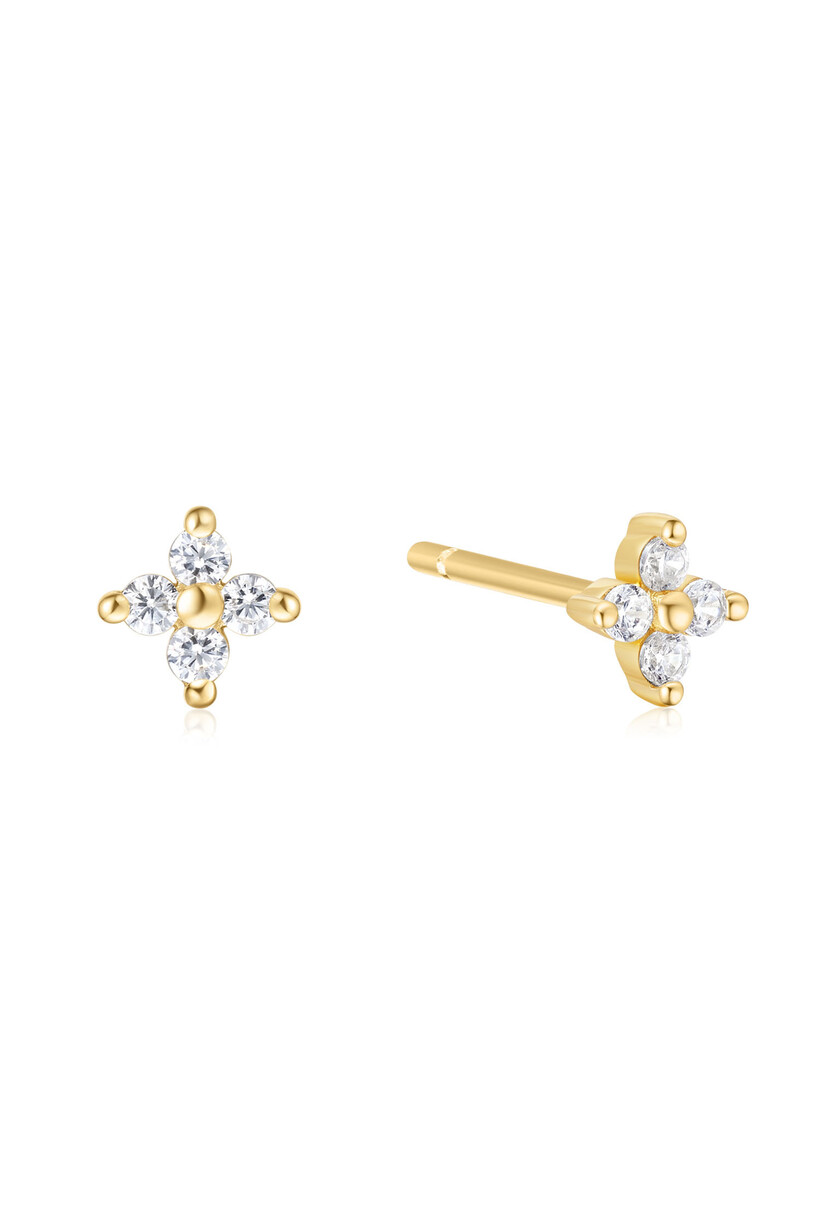 Four-Petal Stud Oorbellen