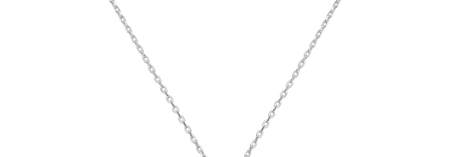 Pearl Drop Pendant Necklace - Zilver