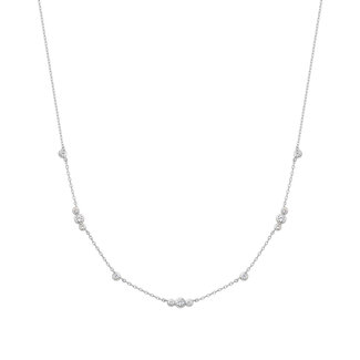 Twist schakelketting zilver 43 cm