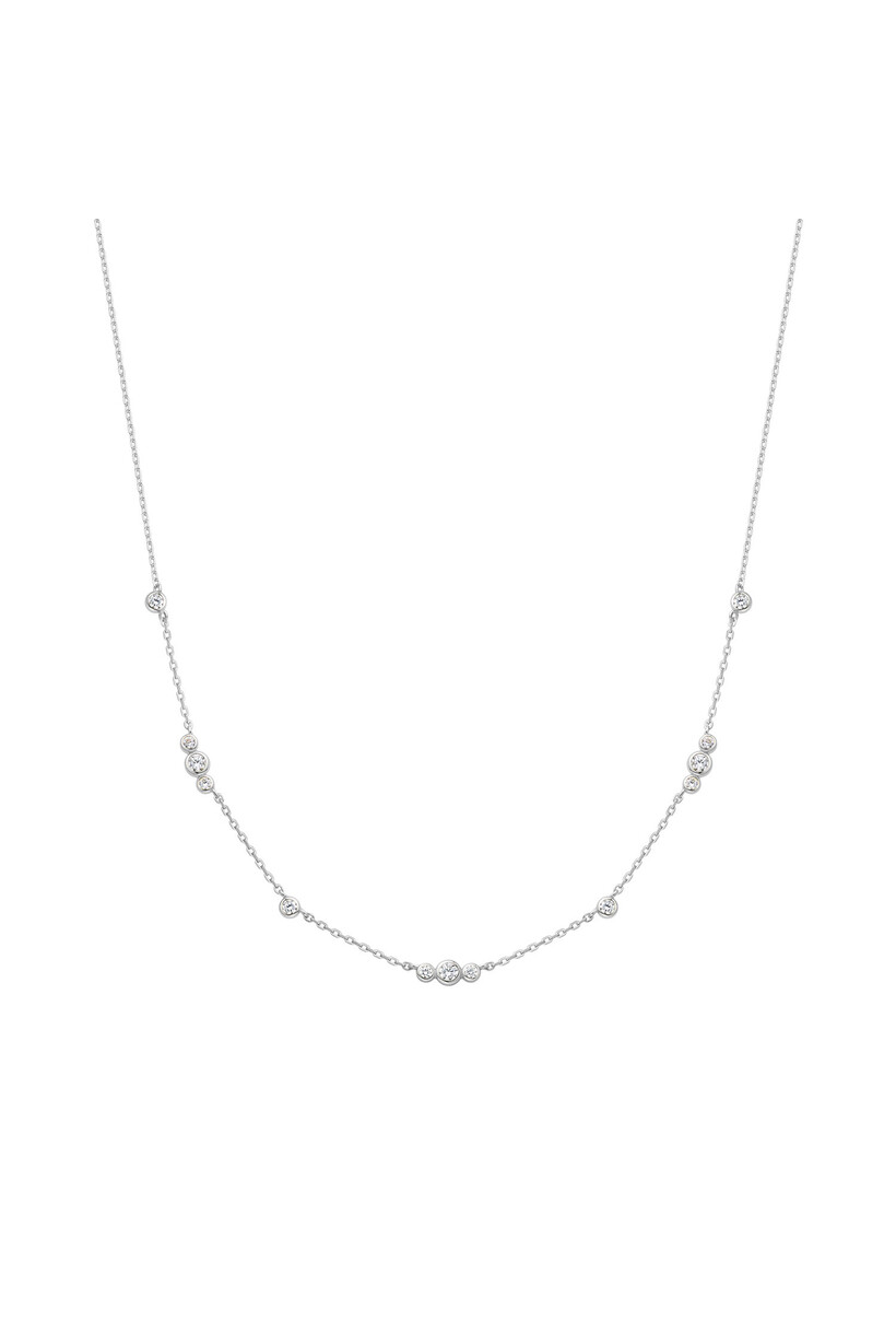Twist schakelketting zilver 43 cm
