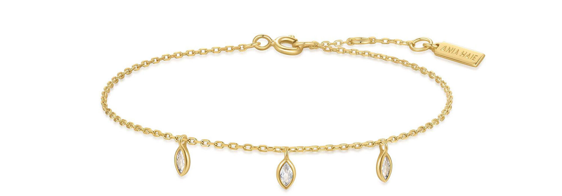 Gold Sparkling Triple Bracelet