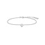 Zilveren anker schakelarmband met zirkonia steentjes 18,5 cm