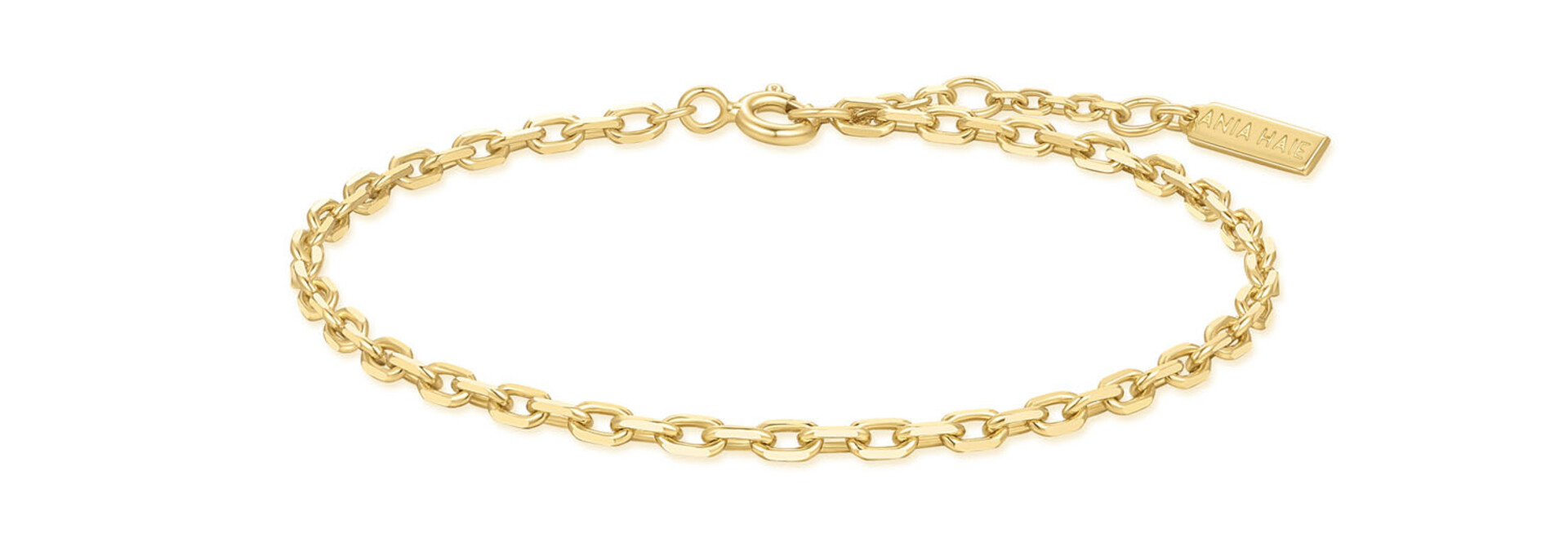 Gold Paper Clip Chain Bracelet