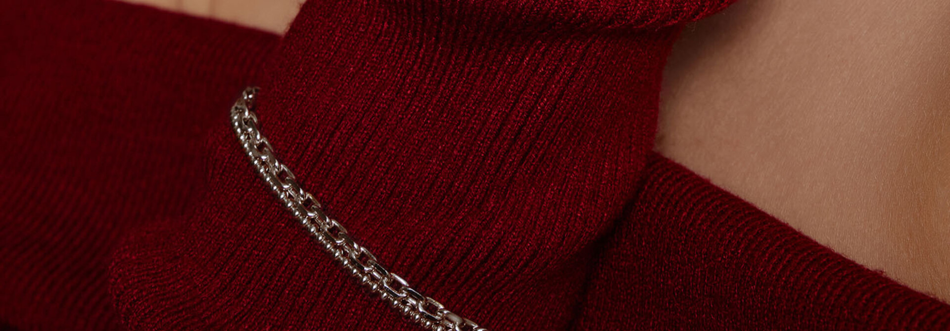 Silver Paper Clip Chain Bracelet