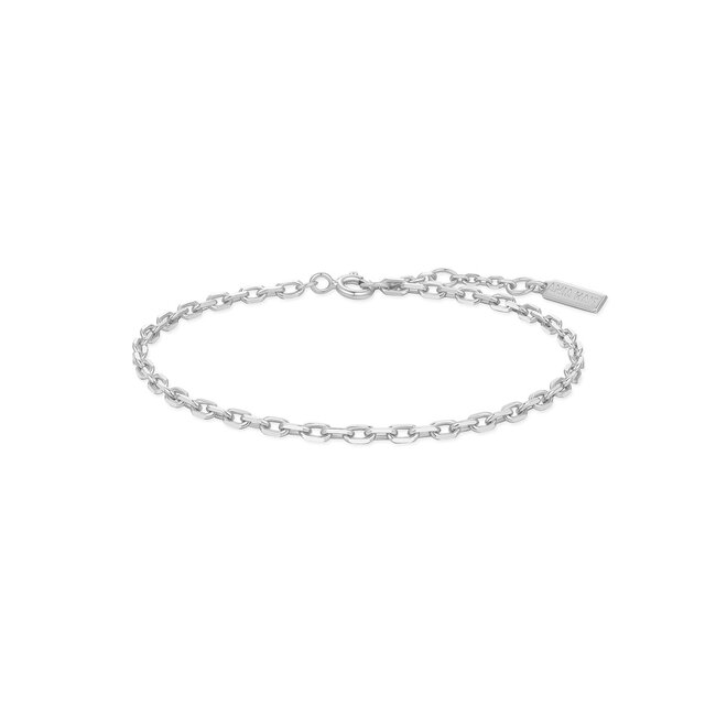 Zilveren anker schakelarmband 18,5 cm